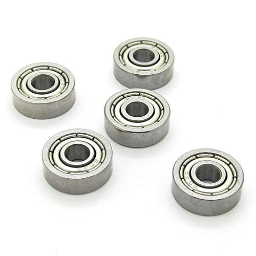 JIUWU 4x12x4mm Miniature Deep Groove Ball Bearing Steel Model Bearings 604Z 604ZZ 80014 Pack of 10 - Image 2